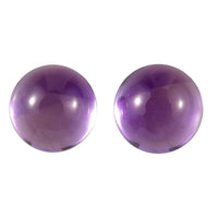 AA African Amethyst Set of 2 (Rnd 5 mm) 0.88 ctw Loose Gemstone