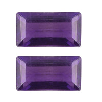 African Amethyst Set of 2 (Bgt 6x3 mm) 0.61 ctw Loose Gemstone