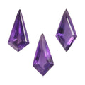 African Amethyst Set of 3 (Kite 14x7 mm) 5.43 ctw Loose Gemstone - Sticky add to cart bar