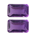 African Amethyst Set of 2 (Oct 5x3 mm) 0.43 ctw Loose Gemstone - Sticky add to cart bar