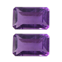 African Amethyst Set of 2 (Oct 5x3 mm) 0.43 ctw Loose Gemstone
