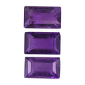 African Amethyst Set of 3 (Bgt 5x3 mm) 0.74 ctw Loose Gemstone - Sticky add to cart bar