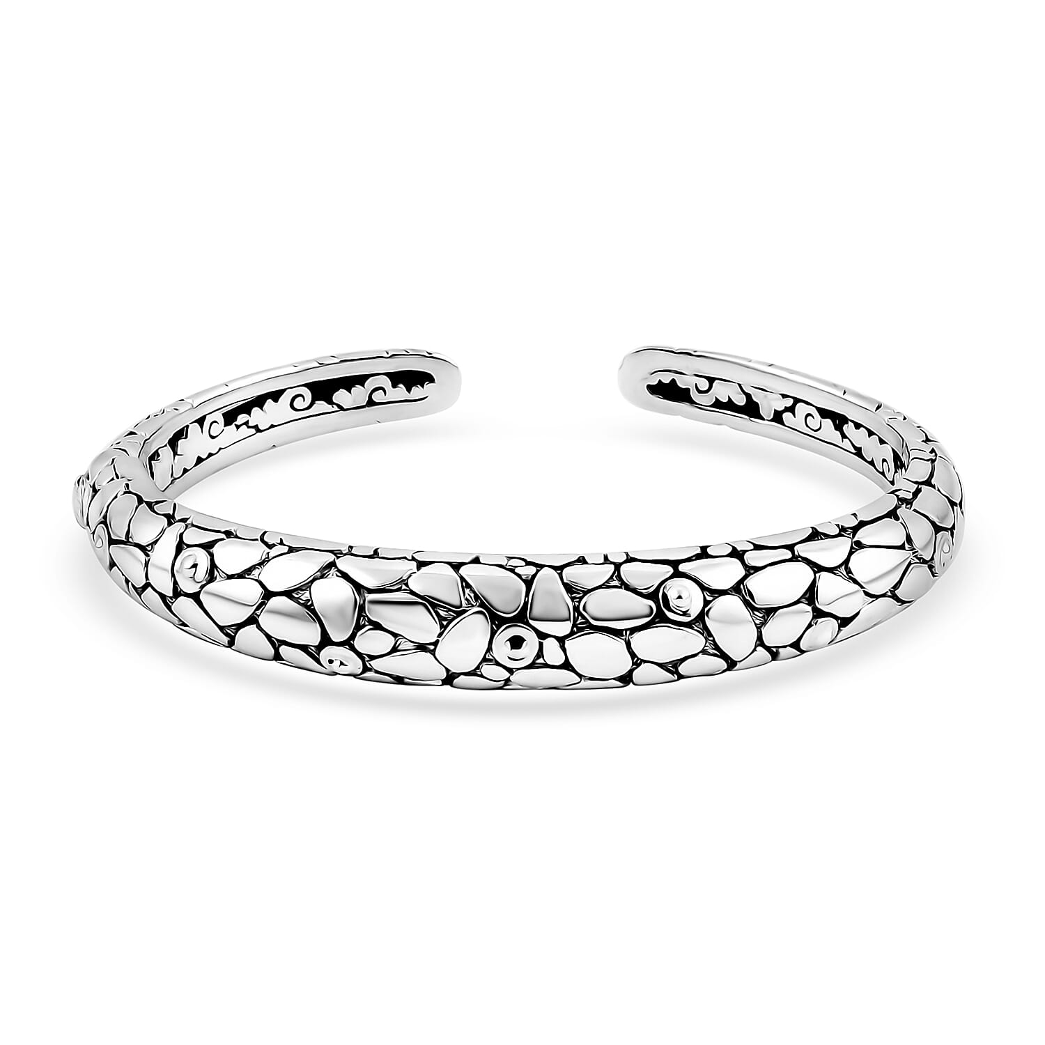 Bali Legacy Sterling Silver Cuff Bracelet (6.50 In) (31.61 g)