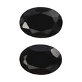 Set of 2 Thai Black Spinel (Oval 7x5 mm) 1.65 ctw Loose Gemstone - Sticky add to cart bar