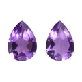 Bolivian Amethyst Set of 2 (Pear 7x5 mm) 1.15 ctw Loose Gemstone - Sticky add to cart bar