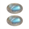 Labradorite Set of 2 (Ovl 6x4 mm) 1.09 ctw Loose Gemstone - Sticky add to cart bar
