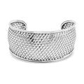 Bali Legacy Woven Cuff Bracelet in Sterling Silver (7.25 In) 33.95 Grams - Sticky add to cart bar