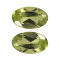 Set of 2 Peridot (Oval 5x3 mm) 0.22 ctw Loose Gemstone - Sticky add to cart bar