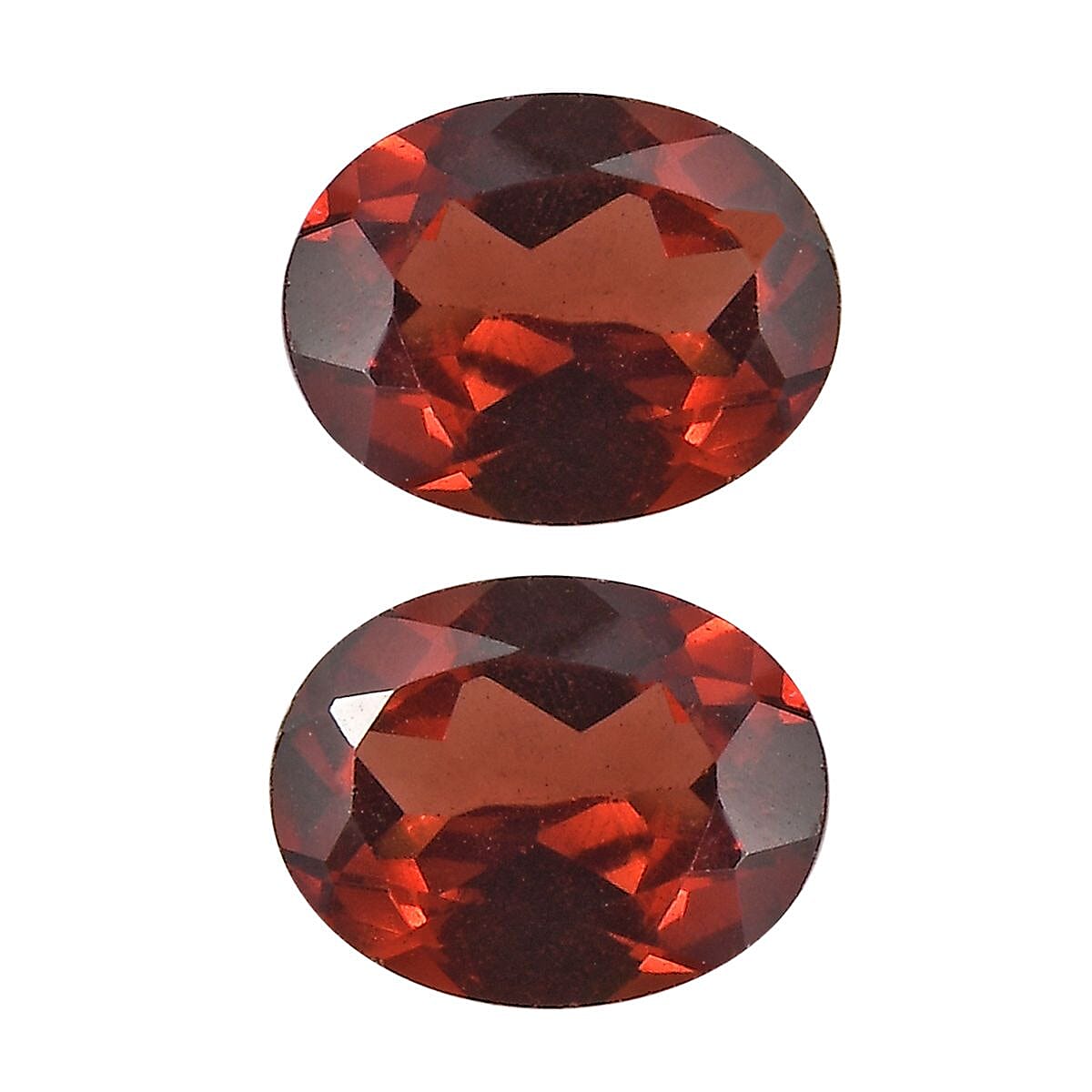 Set of 2 Mozambique Garnet (Oval 5x4 mm) 0.64 ctw Loose Gemstone