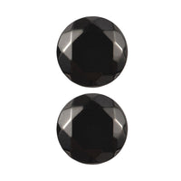 Silver Shungite Set of 2 (Rnd 5 mm) 0.45 ctw Loose Gemstone