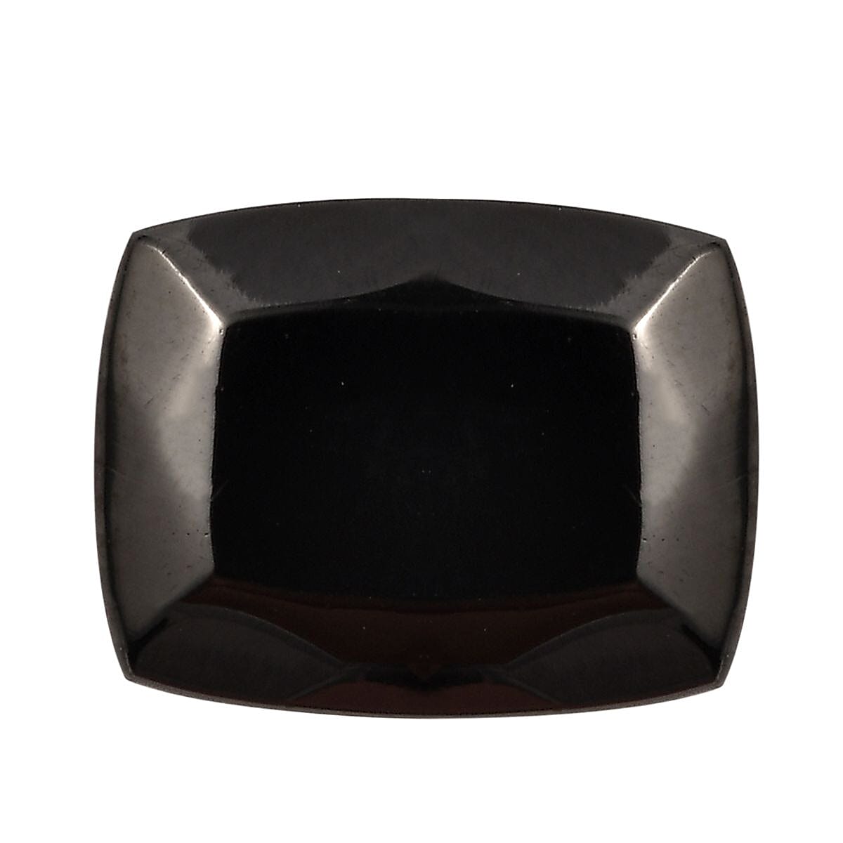 Silver Shungite (Cush 9x7 mm) 1.12 ctw Loose Gemstone