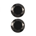 Silver Shungite Set of 2 (Rnd 7 mm) 1.53 ctw Loose Gemstone - Sticky add to cart bar