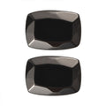 Silver Shungite Set of 2 (Cush 7x5 mm) 0.88 ctw Loose Gemstone - Sticky add to cart bar