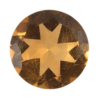 AA Brazilian Citrine (Rnd 6.5 mm) 0.80 ctw Loose Gemstone