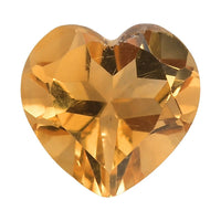 AA Brazilian Citrine (Hrt 7 mm) 1.10 ctw Loose Gemstone