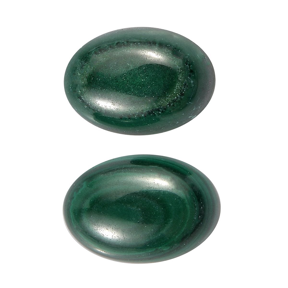 African Malachite (Ovl 7x5 mm) 1.56 ctw Loose Gemstone