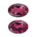 Orissa Rose Garnet Set of 2 (Ovl 6x4 mm) 0.97 ctw Loose Gemstone - Sticky add to cart bar