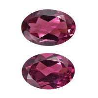 Orissa Rose Garnet Set of 2 (Ovl 6x4 mm) 0.97 ctw Loose Gemstone
