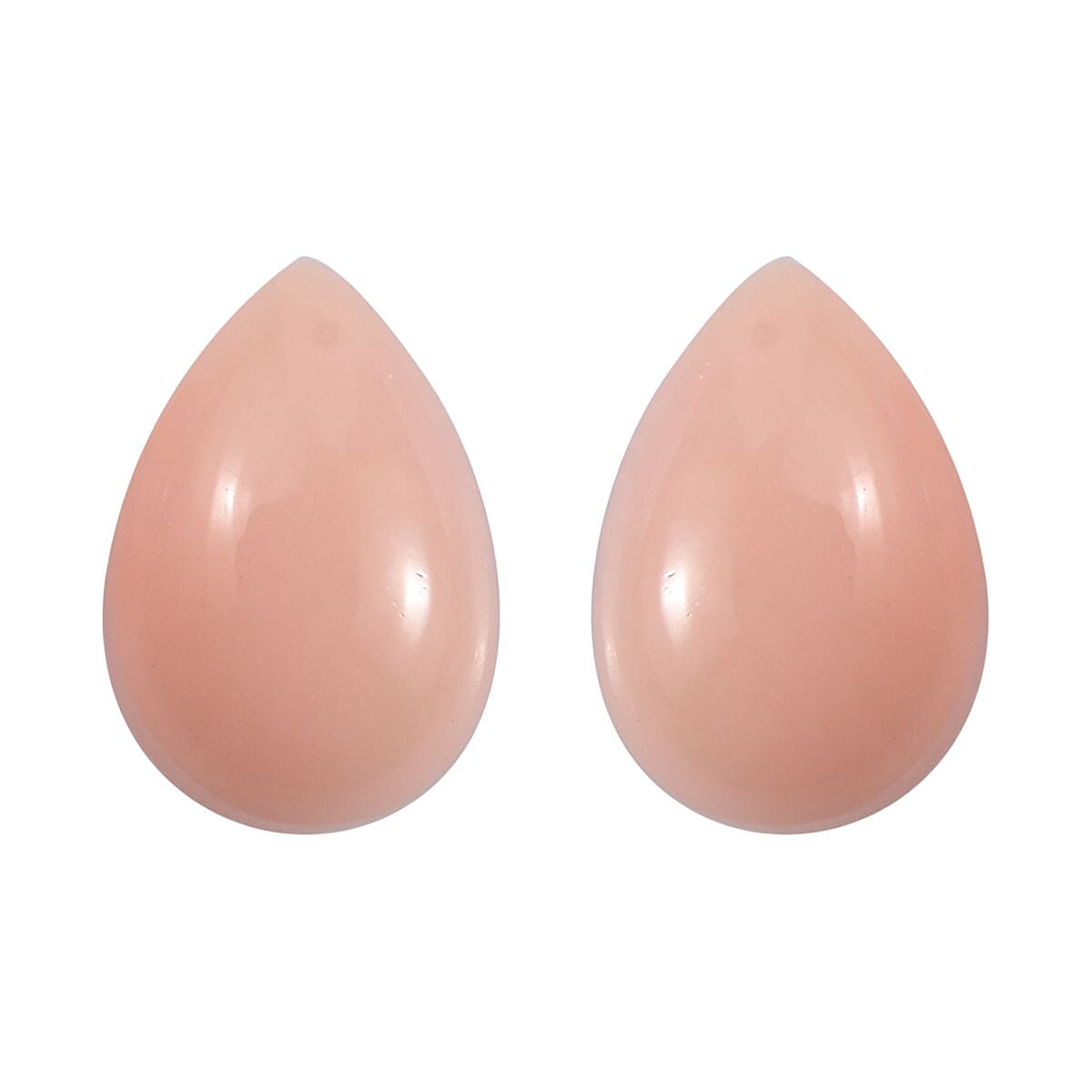 Peach Opal Set of 2 (Pear 6x4 mm) 0.45 ctw Loose Gemstone