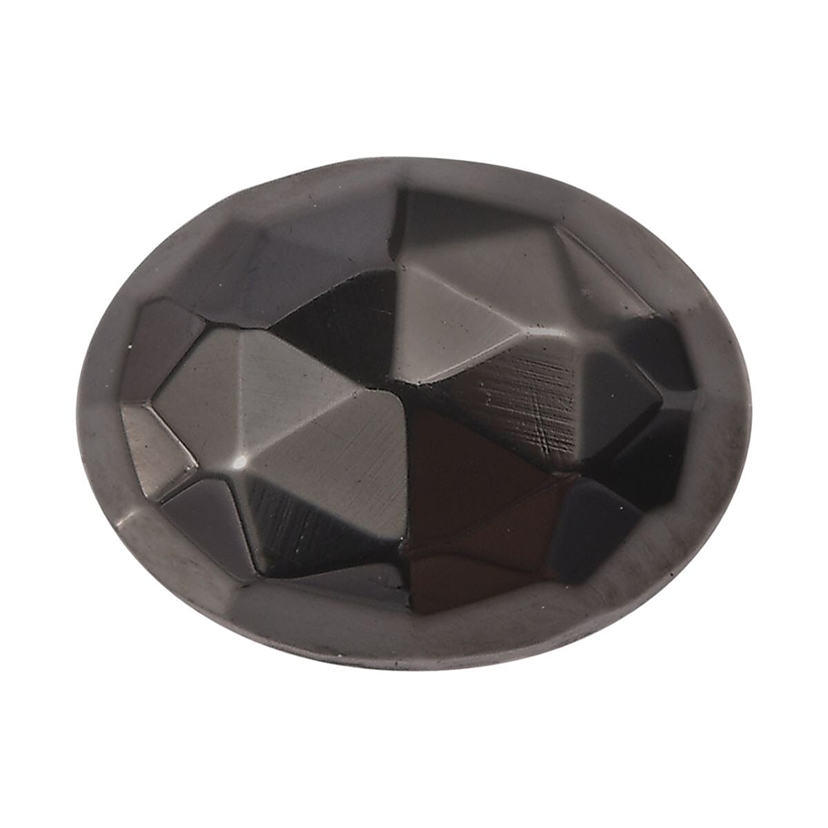 Silver Shungite (Ovl 8x6 mm) 0.75 ctw Loose Gemstone
