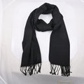 CLOSEOUT Swarovski Jet Black Viscose & Virgin Wool, Clear Swarovski Crystal Scarf Ships in 10-15 Business Days - Sticky add to cart bar