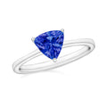Tanzanite Solitaire Ring in Platinum Over Sterling Silver (Size 10.0) 1.50 ctw - Sticky add to cart bar