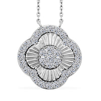 Luxuriant Lab Grown Diamond G SI 1.10 ctw Necklace 18-20 Inches in Sterling Silver