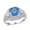 Blue Moissanite