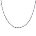 D'Joy Tanzanite, Multi Gemstone Necklace (18 Inches) in Rhodium Over Sterling Silver 14.75 ctw - Sticky add to cart bar
