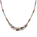 D'Joy Multi Gemstone Necklace in Rhodium Over Sterling Silver 36.35 ctw (18 Inches) - Sticky add to cart bar