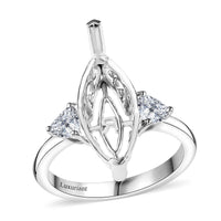 950 Platinum Luxuriant Lab Grown Diamond (E-F, VS2) Ring (Size 7.5) 0.50 ctw
