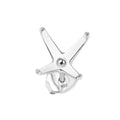 10K White Gold Solitaire Stud Earrings (1.40 g) - Sticky add to cart bar