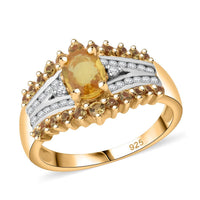 Tanzanite, Multi Gemstone Ring in Rhodium Over Sterling Silver (Size 10.0) 1.90 ctw