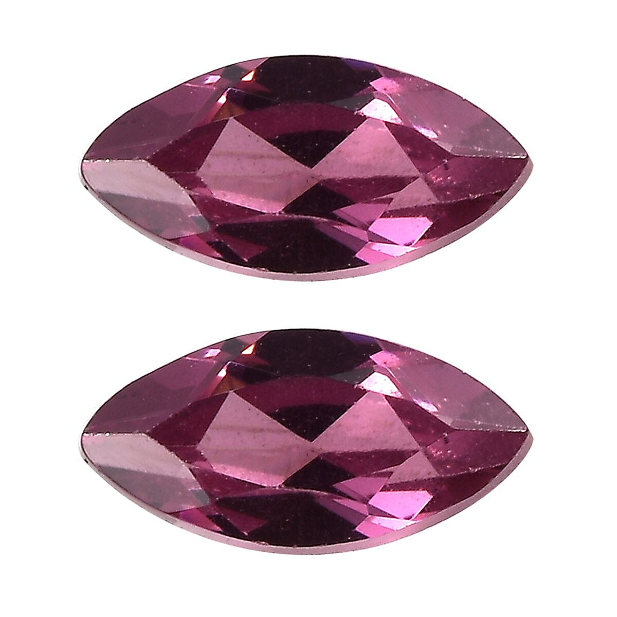 Orissa Rose Garnet Set of 2 (Mrq 6x3 mm) 0.56 ctw Loose Gemstone