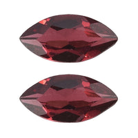 AAA Orissa Rose Garnet Set of 2 (Mrq 7x3.5 mm) 0.91 ctw Loose Gemstone
