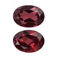 Orissa Rose Garnet Set of 2 (Ovl 7x5 mm) 1.88 ctw