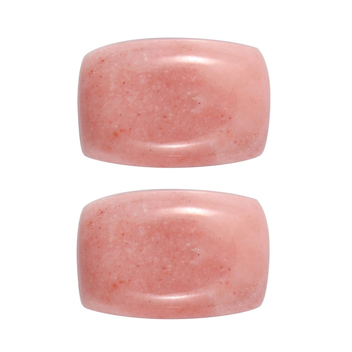 Peach Opal Set of 2 (Cush 6x4 mm) 0.61 ctw Loose Gemstone