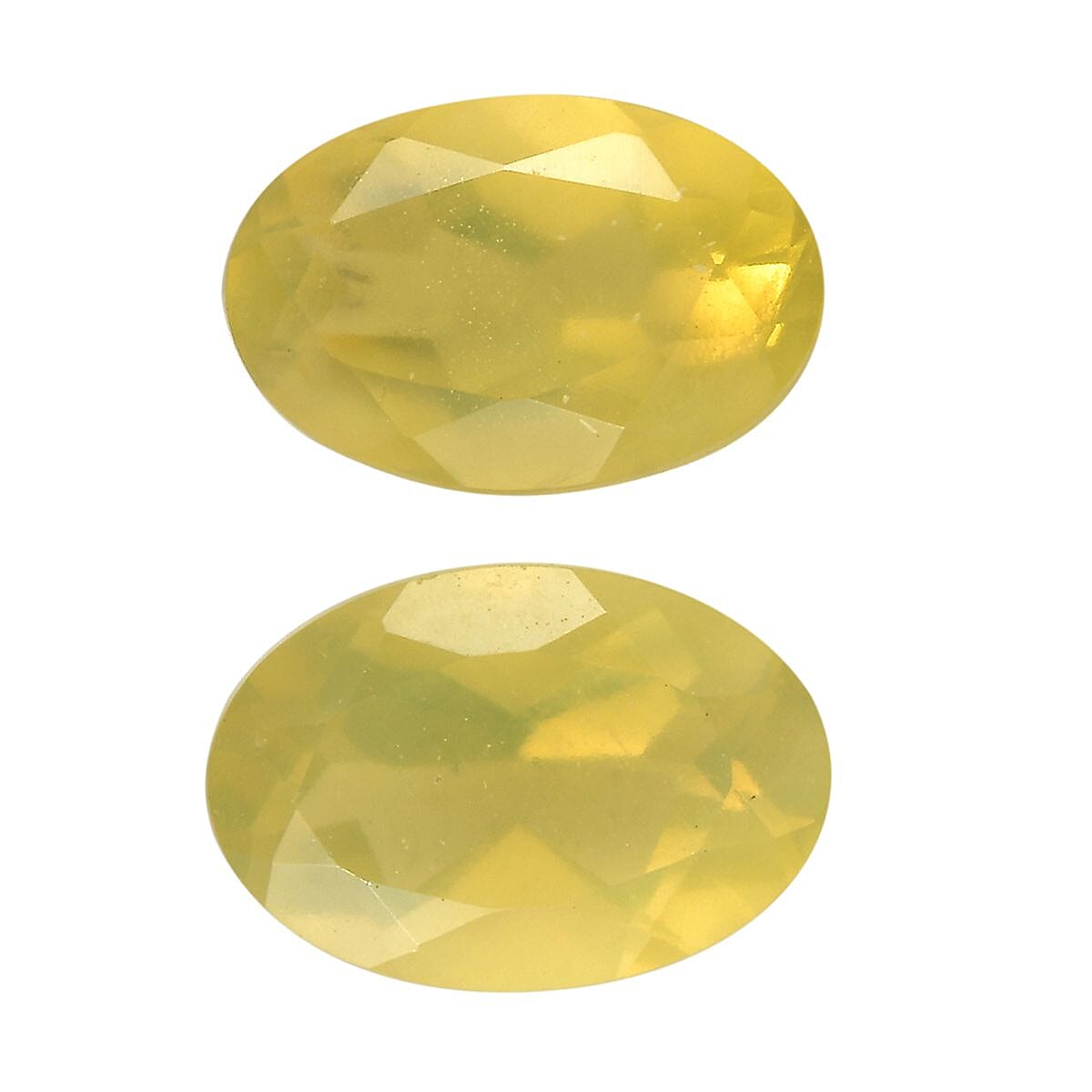 Canary Opal Set of 2 (Ovl 6x4 mm) 0.59 ctw Loose Gemstone