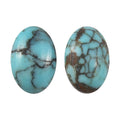 Blue Moon Turquoise Set of 2 (Ovl 6x4mm) 0.72 ctw Loose Gemstone - Sticky add to cart bar