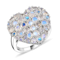 Karis Moon Glow Moonstone Ring in Platinum Bond (Size 10.0) 3.60 ctw