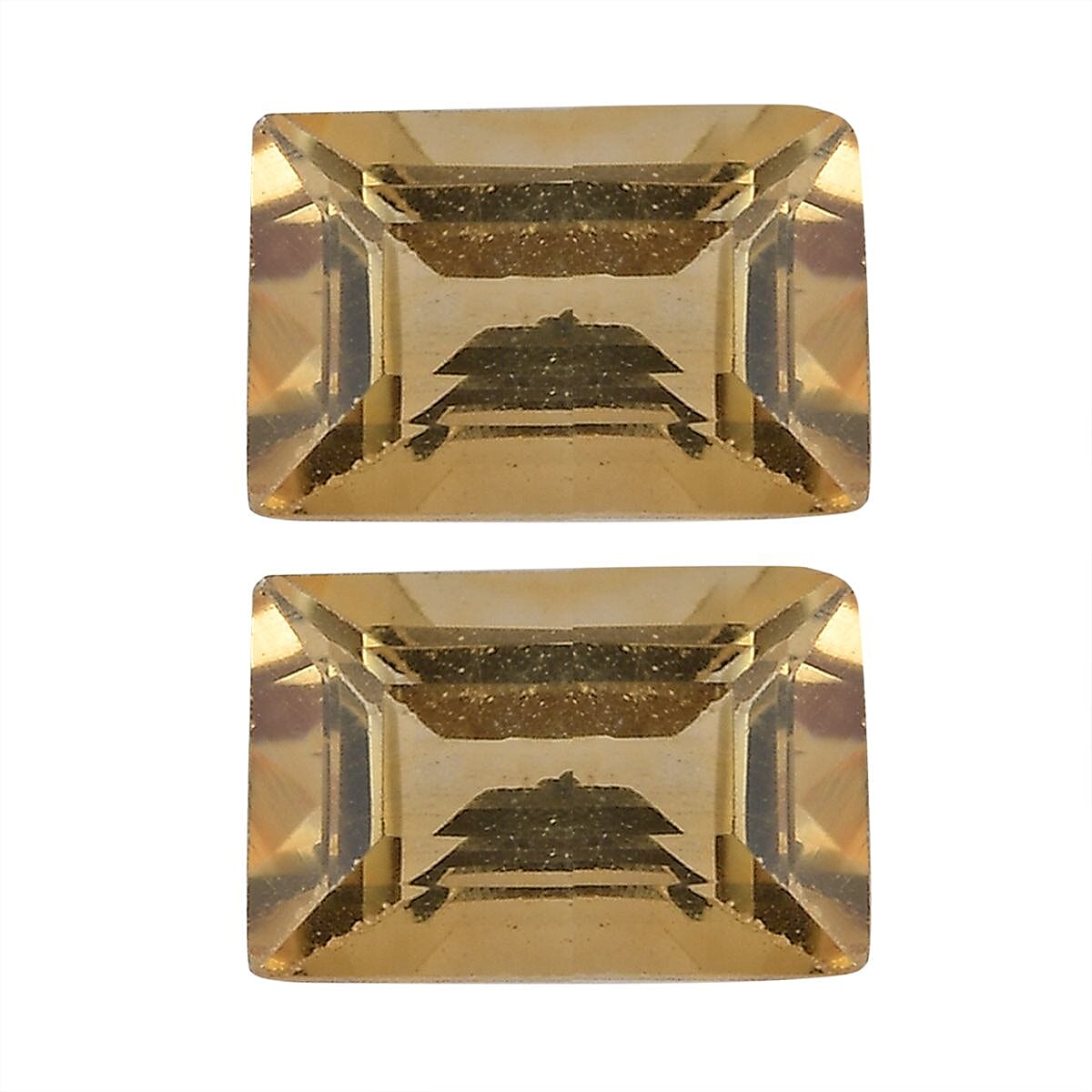 Citrine Set of 2 (Oct 6x4 mm) 1.09 ctw Loose Gemstone