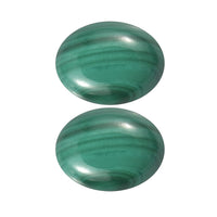 African Malachite Set of 2 (Ovl 8x6 mm) 2.28 ctw Loose Gemstone