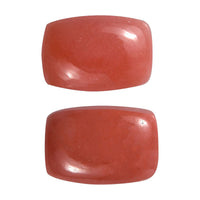 AAA Peach Opal Set of 2 (Cush 6x4 mm) 0.70 ctw Loose Gemstone