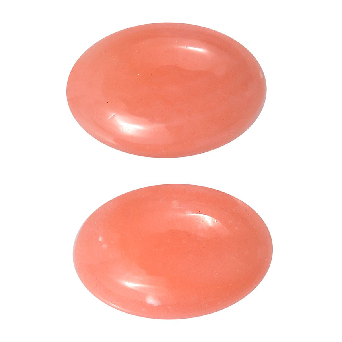 AAA Peach Opal Set of 2 (Ovl 6x4 mm) 0.54 ctw Loose Gemstone