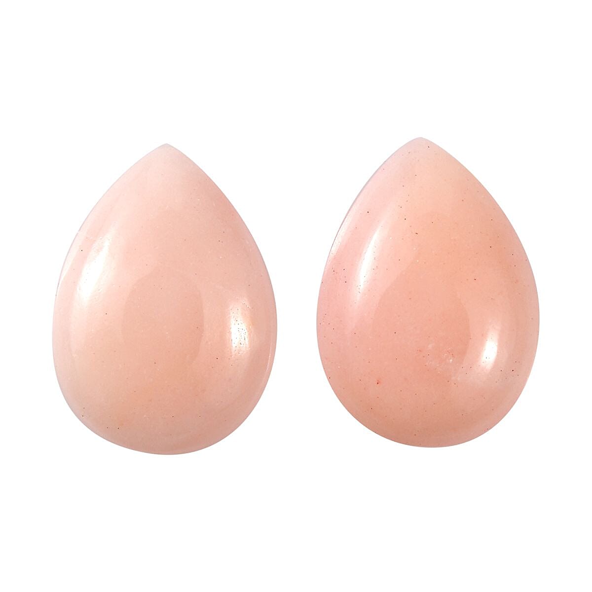 Peach Opal Set of 2 (Pear 7x5 mm) 0.86 ctw Loose Gemstone