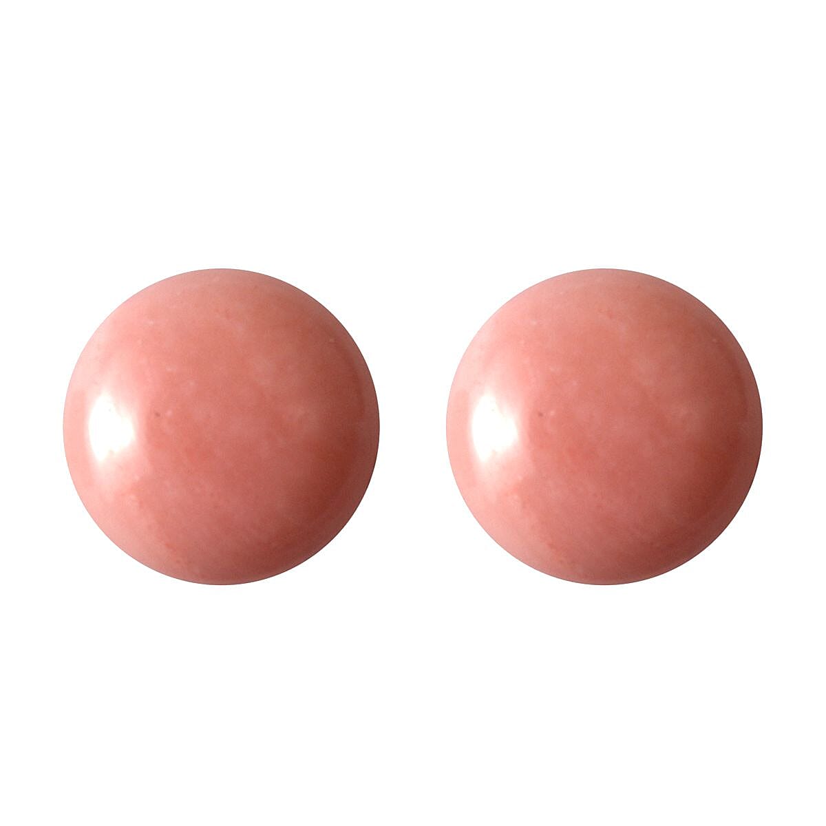 Peach Opal Set of 2 (Rnd 5 mm) 0.61 ctw Loose Gemstone