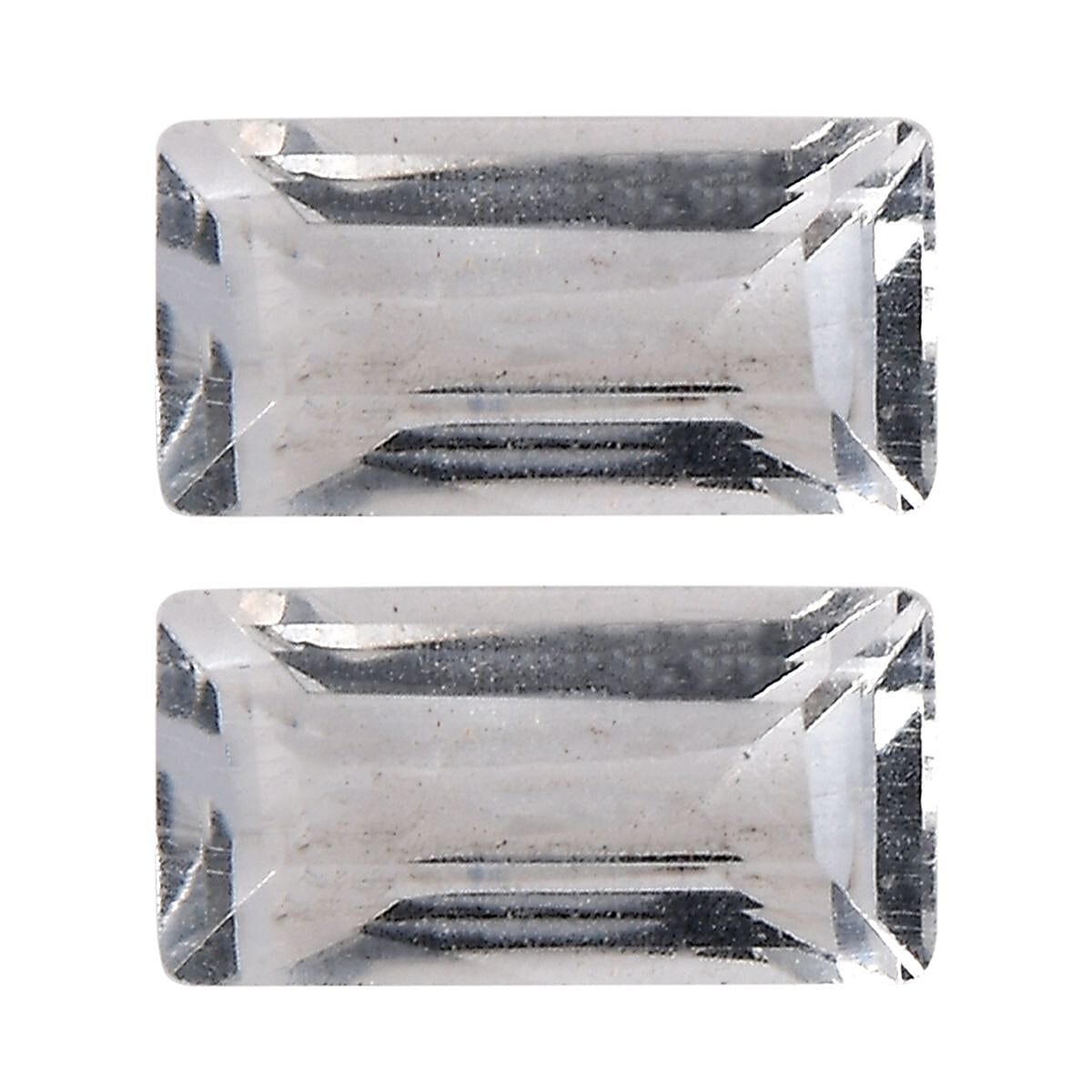 White Topaz Set of 2 (Bgt 5.25 mm) 0.41 ctw Loose Gemstone
