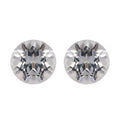 White Topaz Set of 2 (Rnd 5 mm) 1.28 ctw Loose Gemstone - Sticky add to cart bar