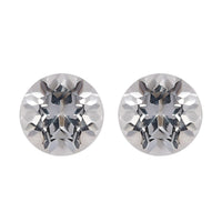 White Topaz Set of 2 (Rnd 5 mm) 1.28 ctw Loose Gemstone