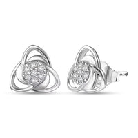Luxuriant Lab Grown Diamond 0.20 ctw Stud Earrings in Rhodium Over Sterling Silver
